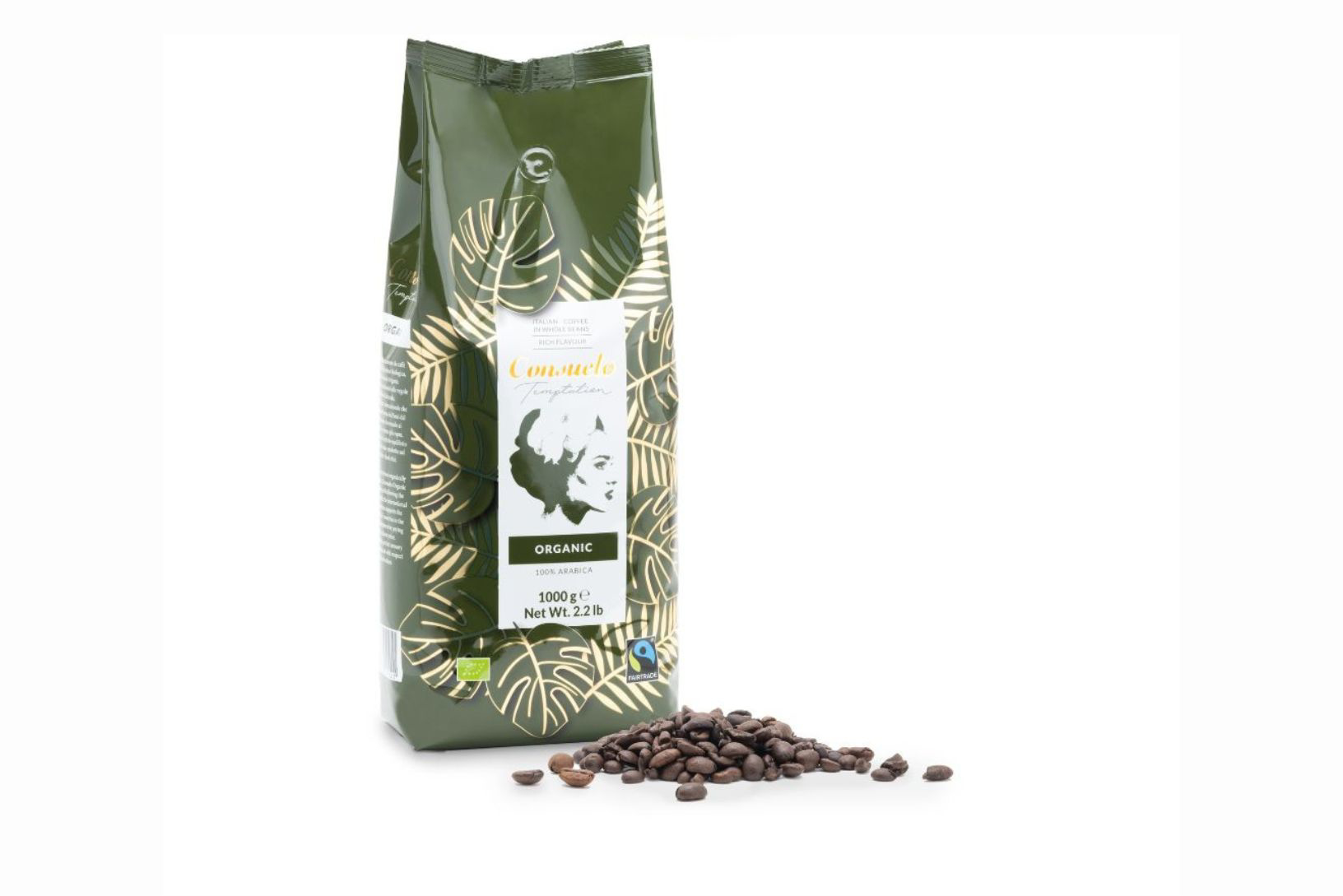 ORGANIC & FAIRTRADE COFFEE BEANS X 1KG ( 100% ARABICA )