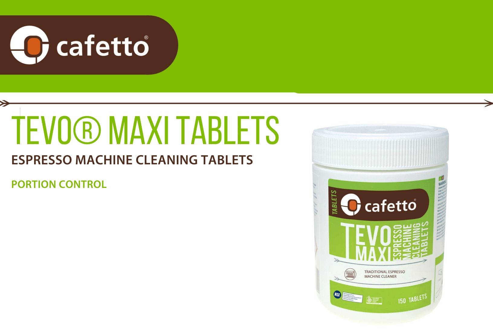TEVO® MAXI Espresso Machine Cleaning Tablets x 150 tablets