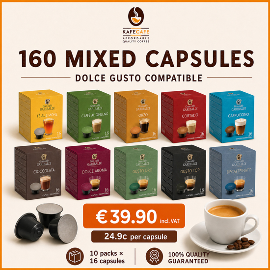 Picture of 160 MIXED DOLCE GUSTO CAPSULES DEAL